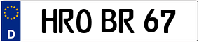 Trailer License Plate